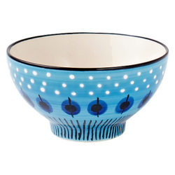 west elm Potter's Workshop Dip Bowl, Red Blue